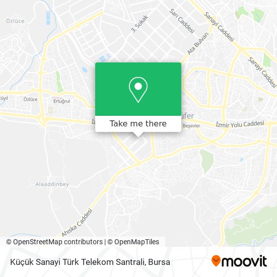 Küçük Sanayi Türk Telekom Santrali map