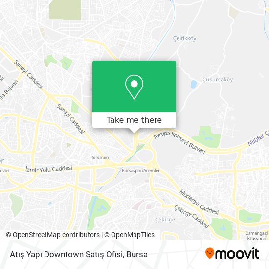 Atış Yapı Downtown Satış Ofisi map