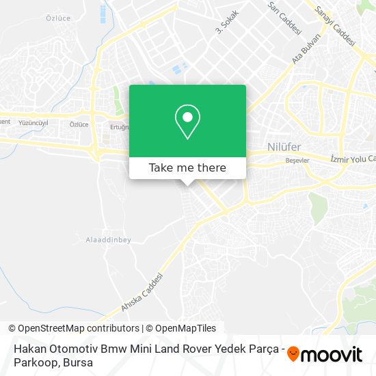 Hakan Otomotiv Bmw Mini Land Rover Yedek Parça -Parkoop map