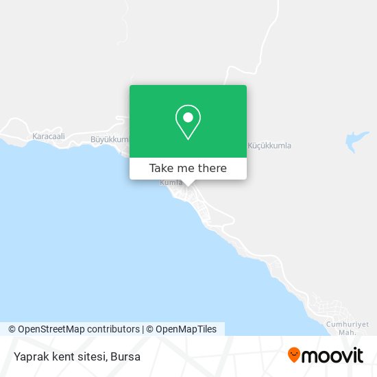 Yaprak kent sitesi map