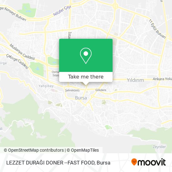 LEZZET DURAĞI DONER --FAST FOOD map