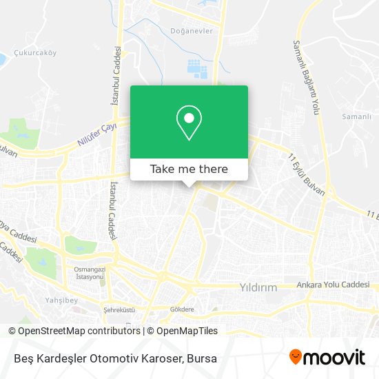 Beş Kardeşler Otomotiv Karoser map