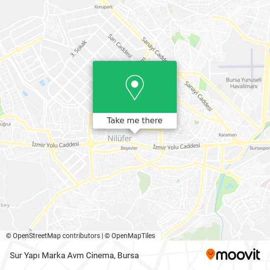 Sur Yapı Marka Avm Cinema map