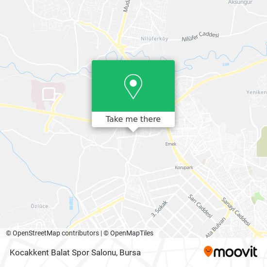 Kocakkent Balat Spor Salonu map