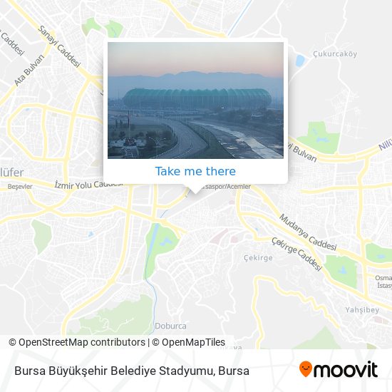 Bursa Büyükşehir Belediye Stadyumu map