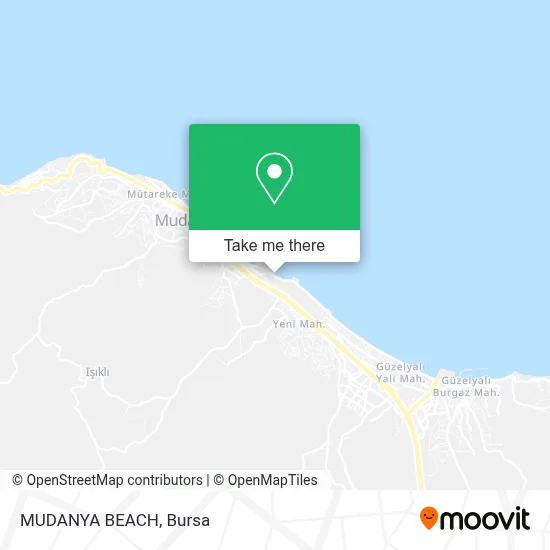 MUDANYA BEACH map