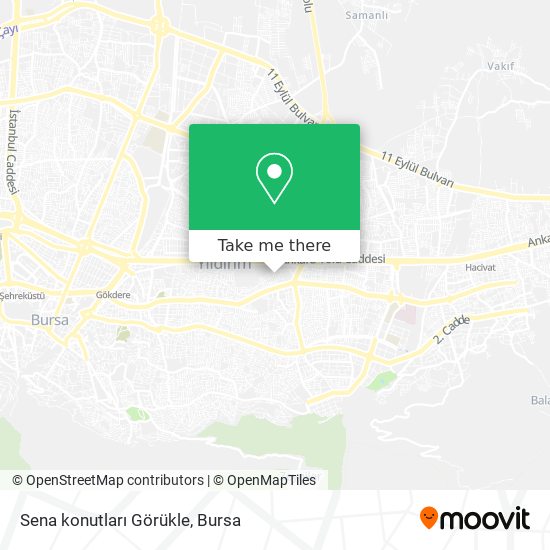 Sena konutları Görükle map