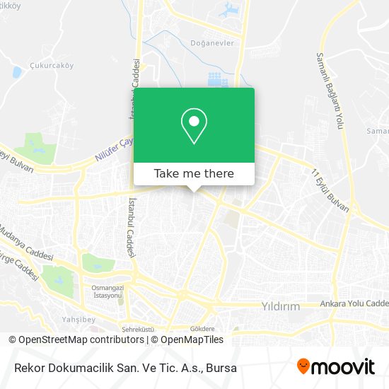 Rekor Dokumacilik San. Ve Tic. A.s. map