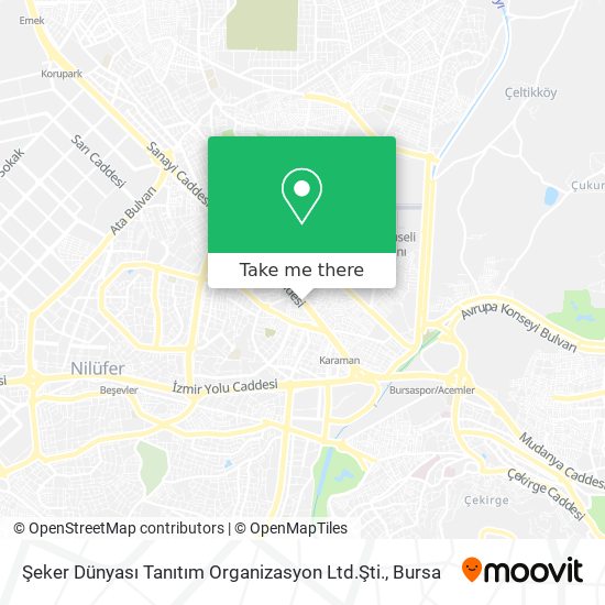 Şeker Dünyası Tanıtım Organizasyon Ltd.Şti. map