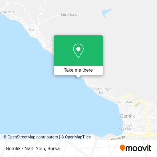 Gemlik - Narlı Yolu map