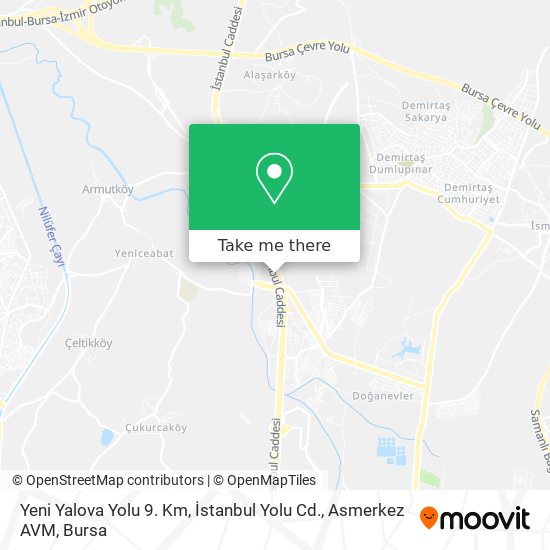 Yeni Yalova Yolu 9. Km, İstanbul Yolu Cd., Asmerkez AVM map