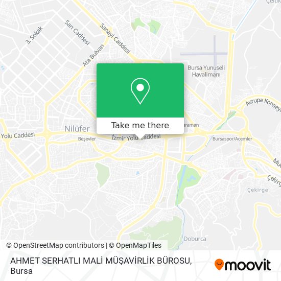 AHMET SERHATLI MALİ MÜŞAVİRLİK BÜROSU map