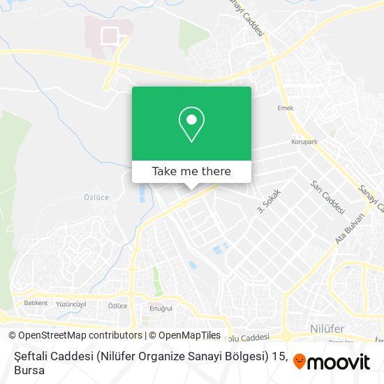 Şeftali Caddesi (Nilüfer Organize Sanayi Bölgesi) 15 map