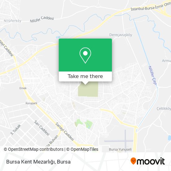Bursa Kent Mezarlığı map