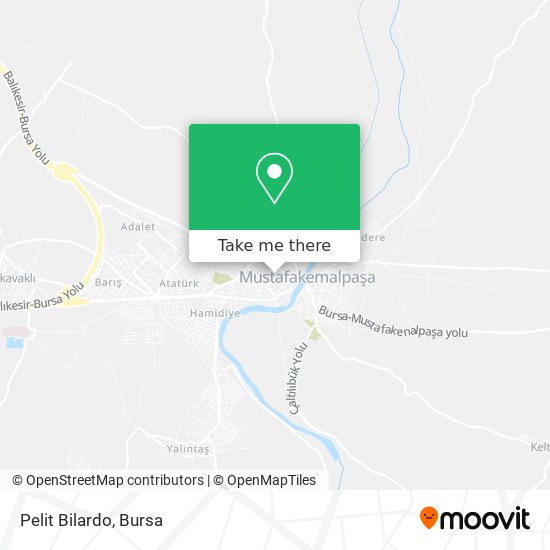 How to get to Pelit Bilardo in Mustafakemalpaşa by Bus?