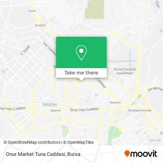 Onur Market Tuna Caddesi map