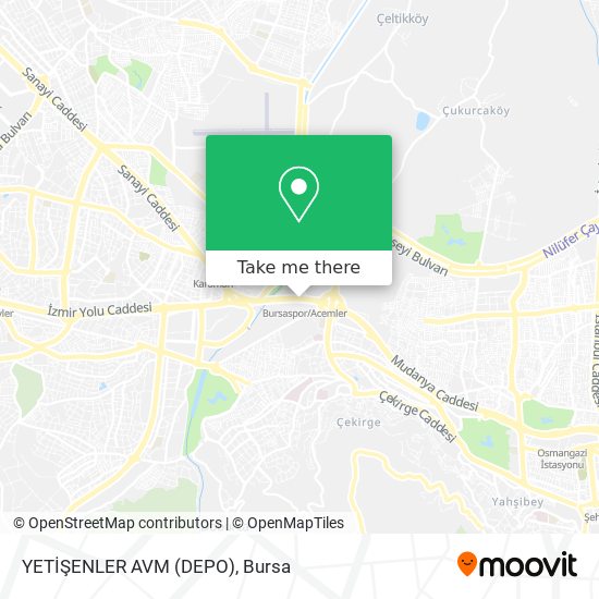 YETİŞENLER AVM (DEPO) map
