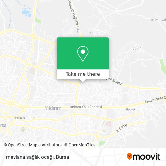 mevlana sağlık ocağı map