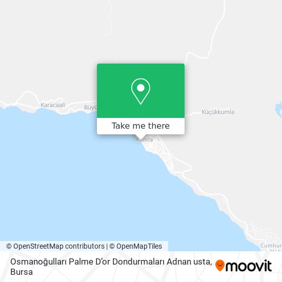 Osmanoğulları Palme D’or Dondurmaları Adnan usta map