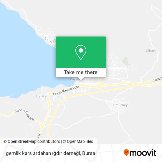 gemlik kars ardahan ığdır derneği map