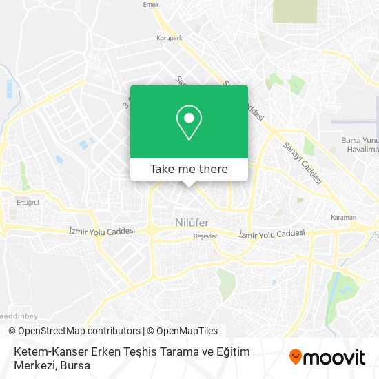 Ketem-Kanser Erken Teşhis Tarama ve Eğitim Merkezi map