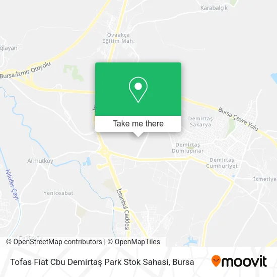 Tofas Fiat Cbu Demirtaş Park Stok Sahasi map