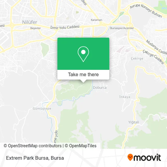 Extrem Park Bursa map