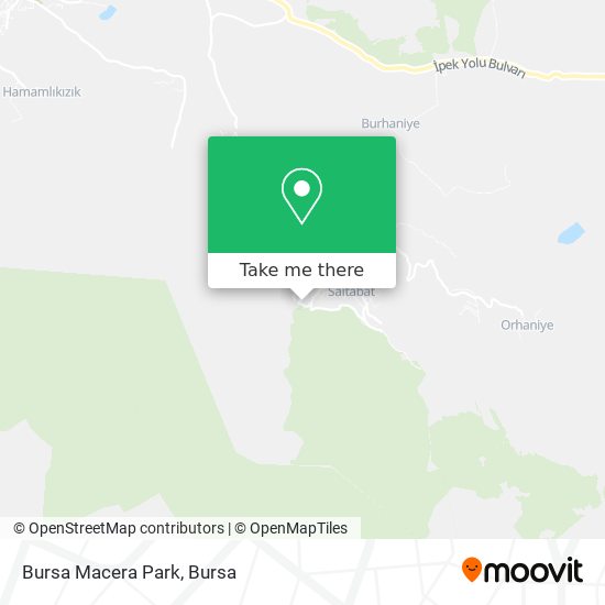 Bursa Macera Park map