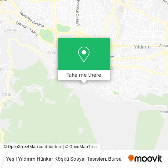 Yeşil Yıldırım Hünkar Köşkü Sosyal Tesisleri map