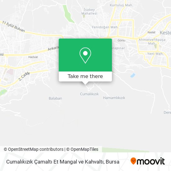 Cumalıkızık Çamaltı Et Mangal ve Kahvaltı map