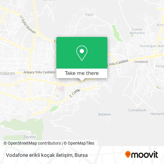 Vodafone erikli koçak iletişim map