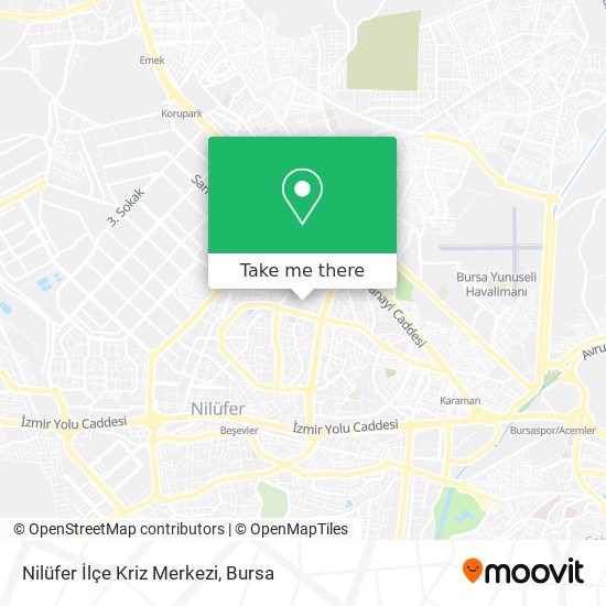 Nilüfer İlçe Kriz Merkezi map