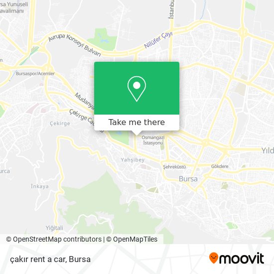 çakır rent a car map
