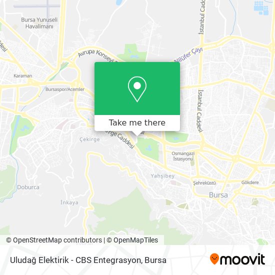 Uludağ Elektirik - CBS Entegrasyon map