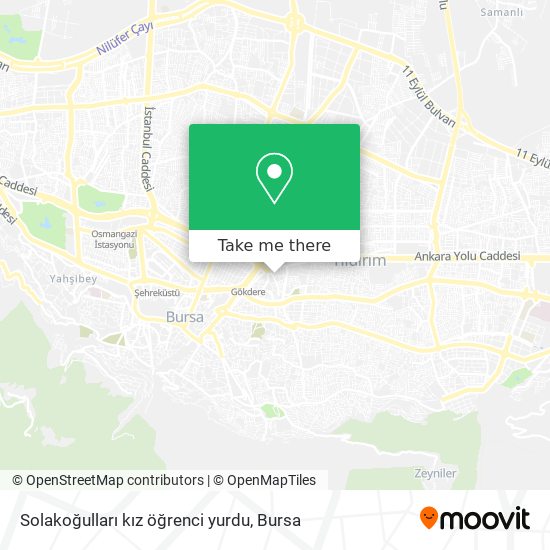 Solakoğulları kız öğrenci yurdu map