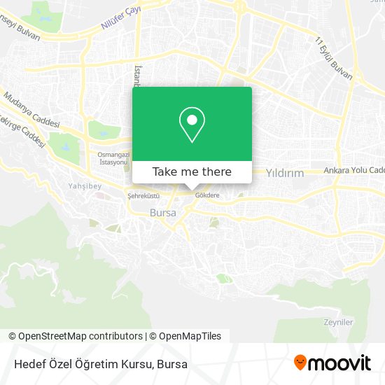 Hedef Özel Öğretim Kursu map