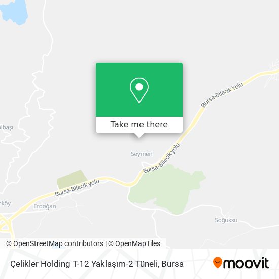 Çelikler Holding T-12 Yaklaşım-2 Tüneli map