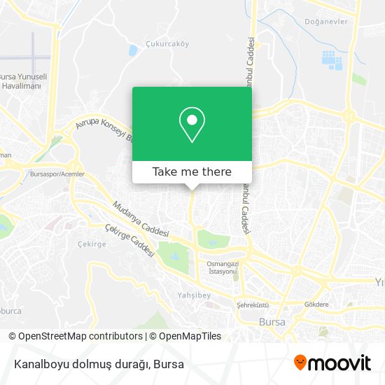 Kanalboyu dolmuş durağı map