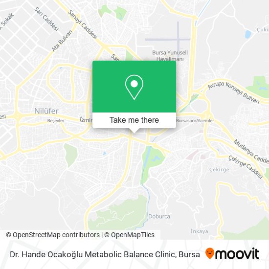 Dr. Hande Ocakoğlu Metabolic Balance Clinic map