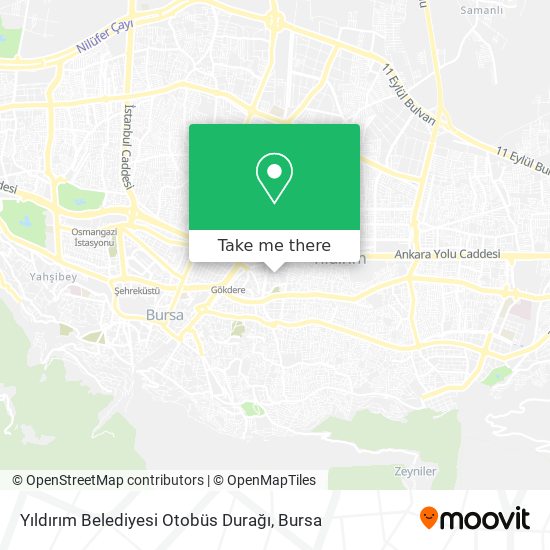Yıldırım Belediyesi Otobüs Durağı map