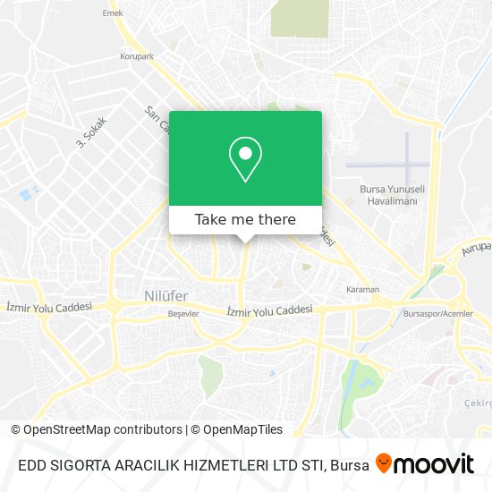 EDD SIGORTA ARACILIK HIZMETLERI LTD STI map