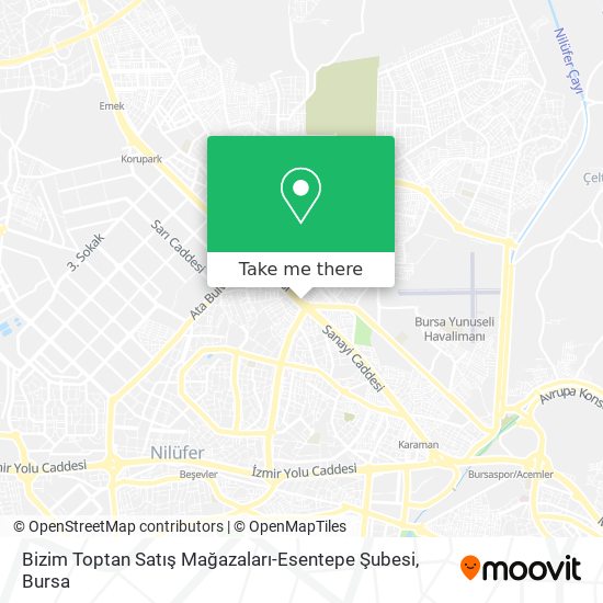 Bizim Toptan Satış Mağazaları-Esentepe Şubesi map