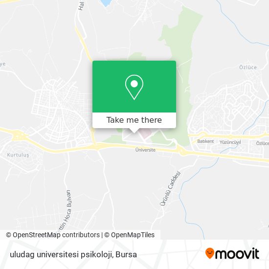 uludag universitesi psikoloji map