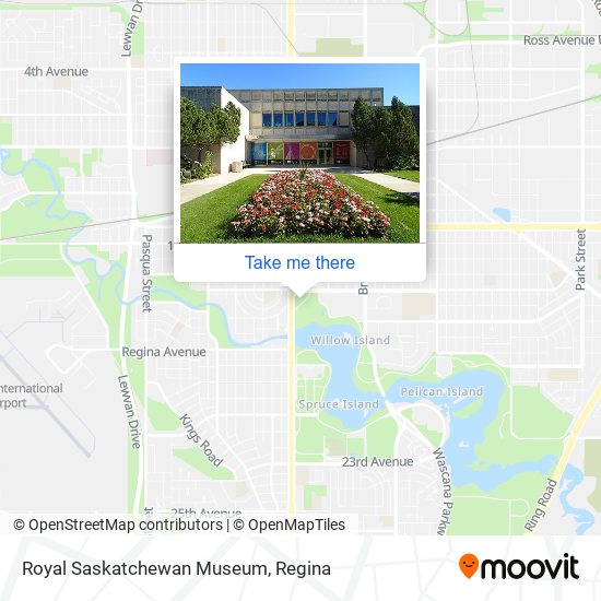 Royal Saskatchewan Museum map