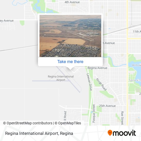 Regina International Airport map