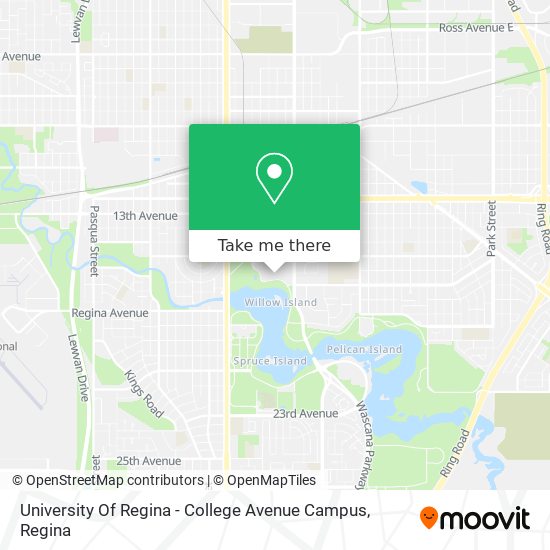 University Of Regina - College Avenue Campus map