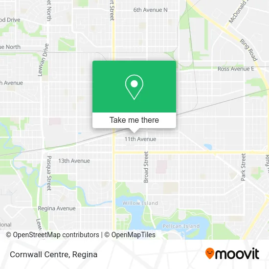 Cornwall Centre map