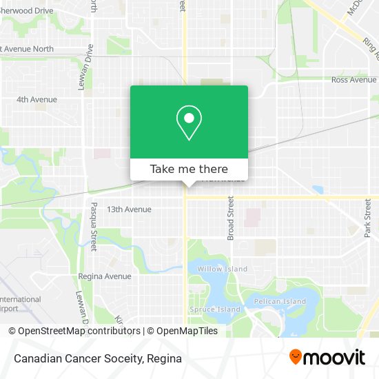 Canadian Cancer Soceity map