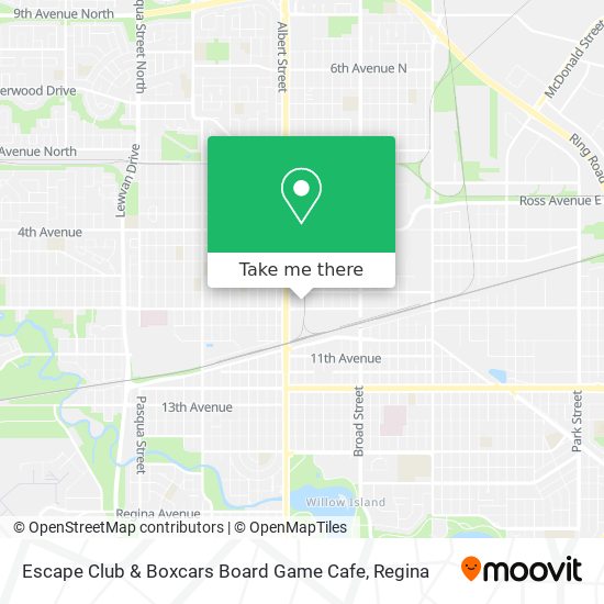 Escape Club & Boxcars Board Game Cafe plan