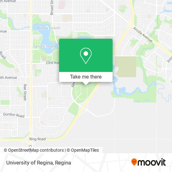University of Regina map